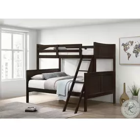Santino Espresso Twin Over Full Bunk Bed