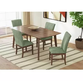 Veronica Walnut 71" Rectangular Dining Room Set