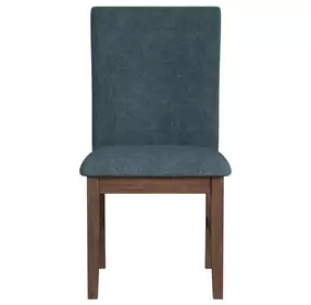 Veronica Denim Blue Upholstered Dining Side Chair Set of 2