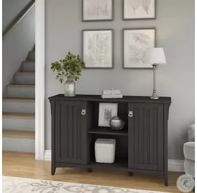 Salinas Vintage Black Accent Storage Cabinet
