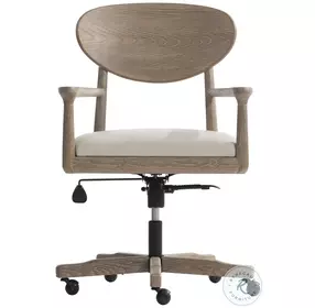 Aventura Beige Leather Office Chair