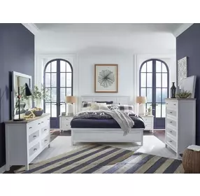 Windmill Harbour White Whisp and Sand 5 Drawer Chest