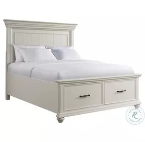Brooks White Platform Storage Bedroom Set