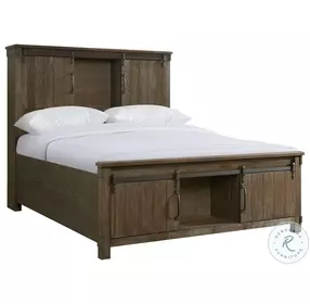 Jack Walnut Platform Storage Bedroom Set