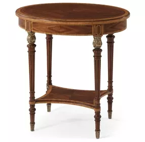 Stephen Church Walcot and Gold Round Aleron Side Table