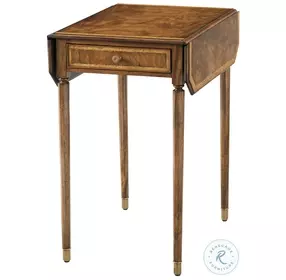 Sloane Edwardian Brown 28" Rectangular Folding Table