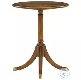 Sloane Edwardian Brown 20" Round Occasional Table