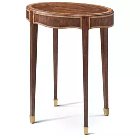 Stephen Church Cotswold Saddle and Gold Oval Evren Drink Table