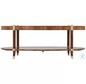 The Verily Brown Cerejeira 54" Oval Cocktail Table