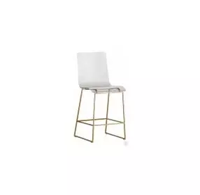 King Acrylic and Gold Counter Stool