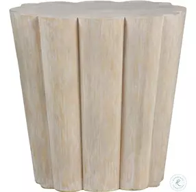 Bree Brushed Whitewash Side Table