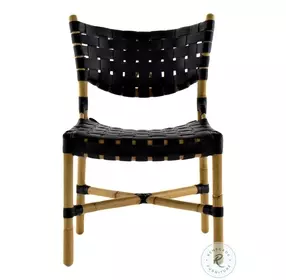 Morrison Black Leather Side Chair Set Of 2