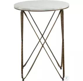 Phoenix Vintage Gold Side Table