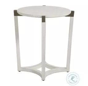 Millis Sesame White Side Table