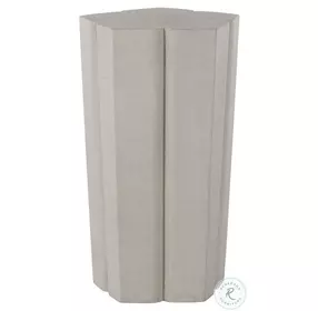 Mina White Seagrass Drinking End Table