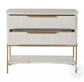 Riggs Sesame White Nightstand