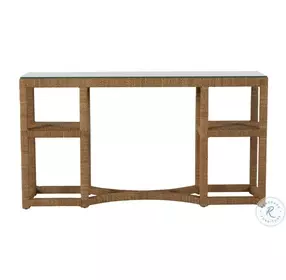 Dandridge Natural Seagrass Console Table