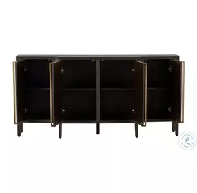 Fitzgerald Dark Brown And Burl Sideboard