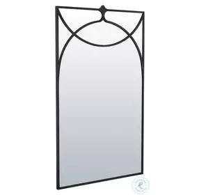 Swan Antique Pewter Mirror