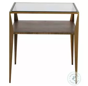 Winona Light Brass Side Table