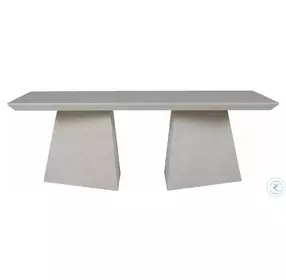 Atticus Cerused White Dining Table