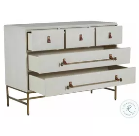 Maya Cerused White Dresser