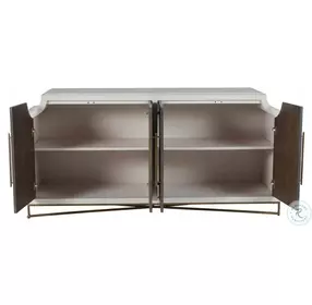 Kirsten Cerused White And Cerused Coal Cabinet