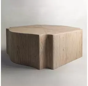 Ziya Light Blonde Free Form Cocktail Table