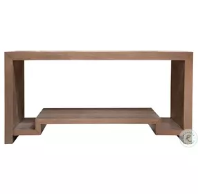 Emerson Cerused Plateau Brown Console Table
