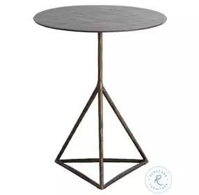 Napier Antique Aged Brass Side Table