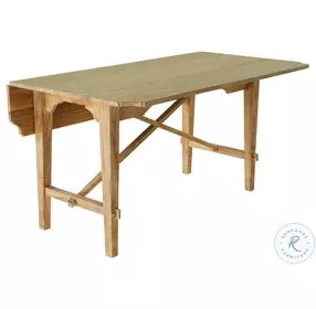 Faulner Aged Natural Grey Drop Leaf Dining Table