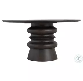 Teva Cerused Forest Black Dining Table