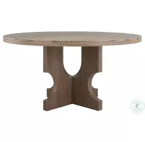 Sylvie Cerused Natural Dining Table