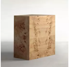 Alistair Maple Burl Rectangular Side Table