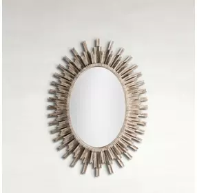 Jean Michel Antique Gold Oval Accent Mirror