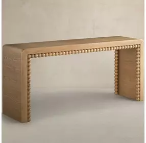 Sirius Satin Oak Rectangular Console Table