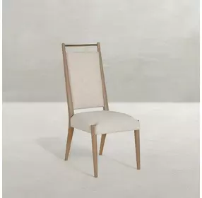 Highland Dawn and Sand Performance Fabric Upholstered Dining Side Chair