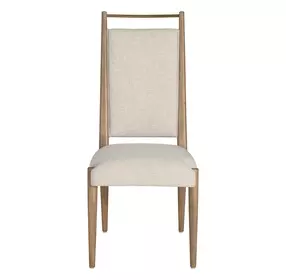 Highland Dawn and Sand Performance Fabric Upholstered Dining Side Chair