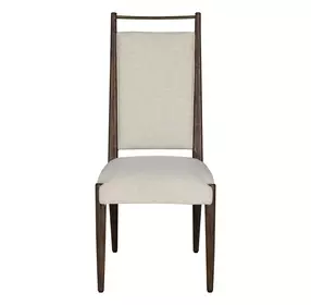 Highland Dusk and Sand Performance Fabric Upholstered Dining Side Chair