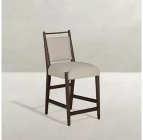 Highland Dusk and Sand Performance Fabric Upholstered Counter Height Stool