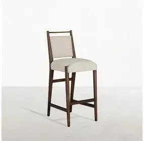 Highland Dusk and Sand Performance Fabric Upholstered Bar Stool
