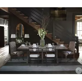 Ward Metal and Linen Chair Set Of 2