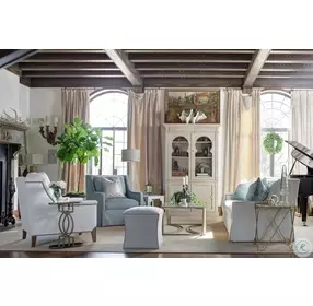 Natasha Brass Mirrored Accent Table