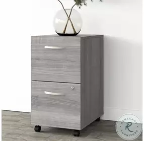 Studio A Platinum Gray 2 Drawer Mobile File Cabinet