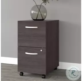 Studio A Storm Gray 2 Drawer Mobile File Cabinet