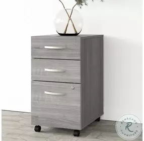 Studio A Platinum Gray 3 Drawer Mobile File Cabinet