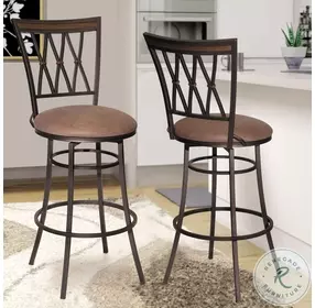Sedona Dark Camel Swivel Bar Stool