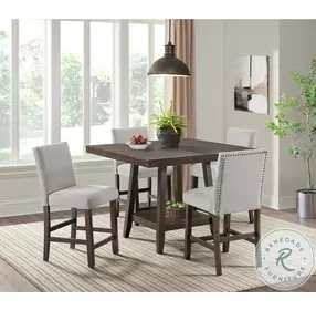 Hester Brown And Grey Counter Height Stool Set Of 2