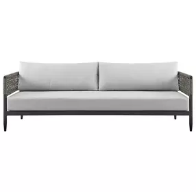 Alegria Light Gray 84" Outdoor Conversation Set