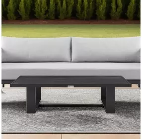 Alegria Black Outdoor Rectangular Cocktail Table